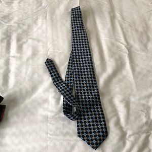 100% Silk Blue and Gray Men’s Necktie